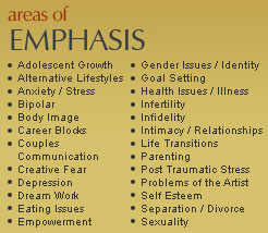areas of emphasis
